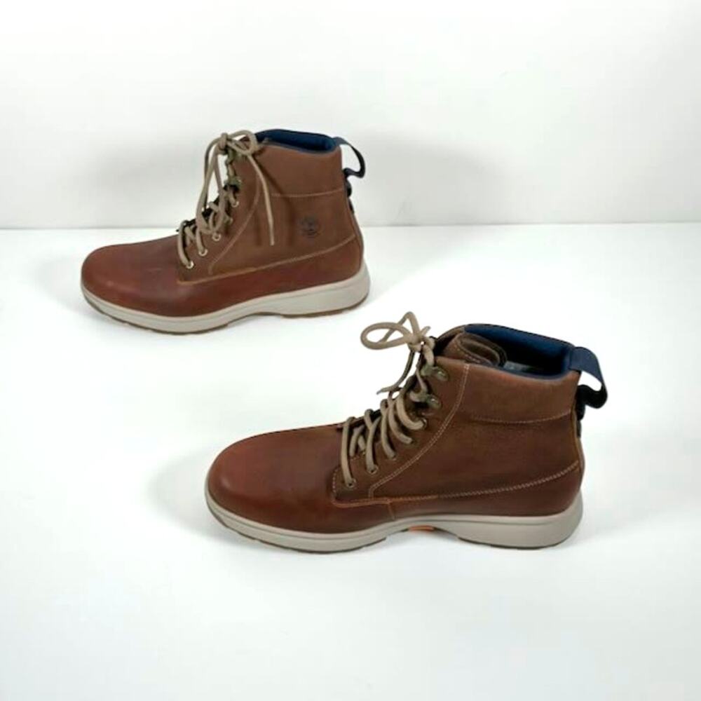 Timberland Men's Atwells Ave Brown Leather Lace-up Waterproof Boots - US10 EU44 - Picture 5 of 9